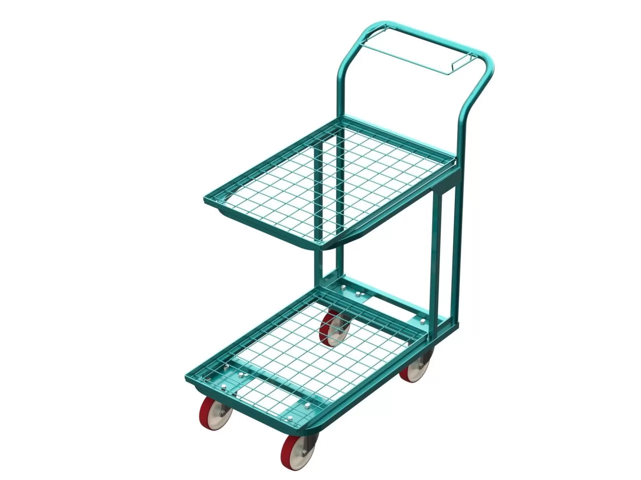 Тележка для подбора на 2 пластиковых ящика