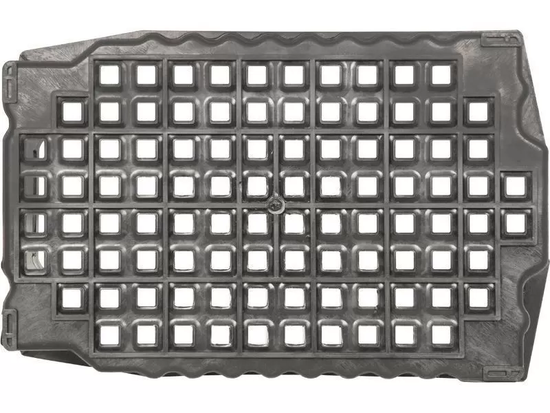 Ящик перфорированный 540×360×260, арт.: 105, объём 38, чёрный, код: 00349