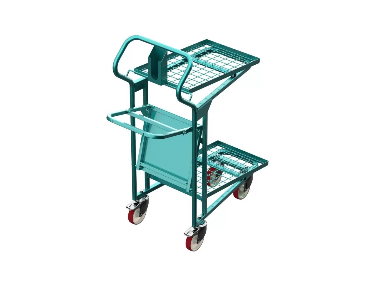 Тележка для подбора на 2 ящика