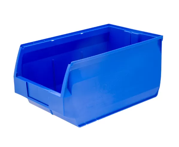 Ящик сплошной 500×310×250 мм, объем 38.75 л., арт.: 5006, синий, код: 10043