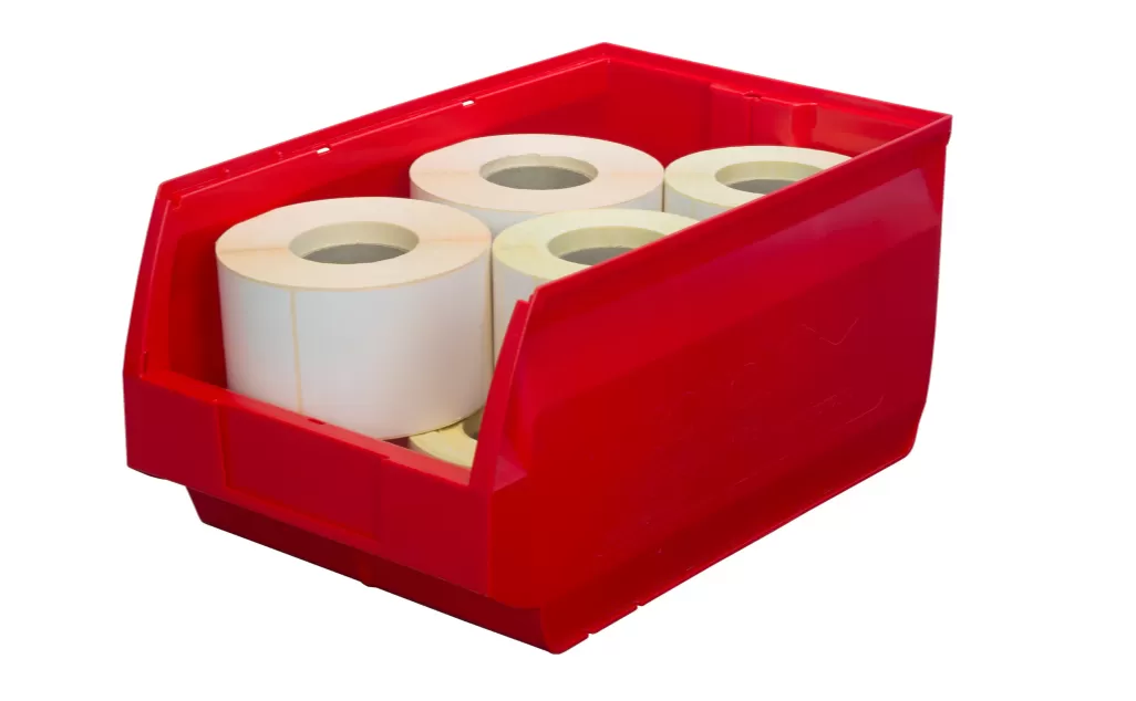 Ящик сплошной 500×310×250 мм, объем 38.75 л., арт.: 5006, красный, код: 10044