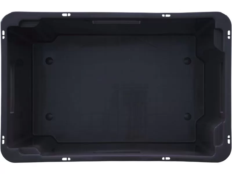 Ящик сплошной 600×400×300 мм, объем 52 л., арт.: 218-1, чёрный, код: 19564