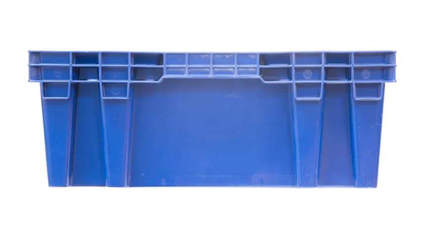 Ящик перфорированный 600×400×152, арт.: 403-2, объём 27, синий, код: 17741