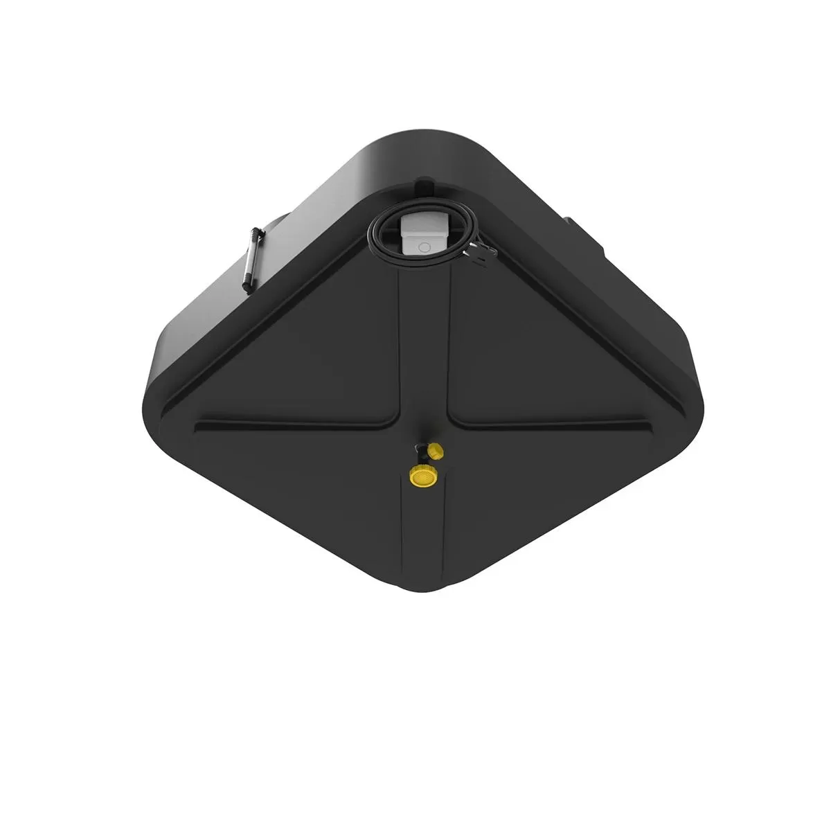 Пластиковый бак для душа 250 литров с подогревом, арт.: Б-250, цвет: чёрный, код: 19847