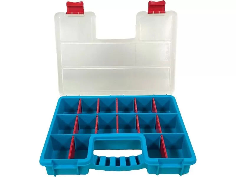 Органайзер 355х260х60 с разделителями, 16 ячеек, код: 36997