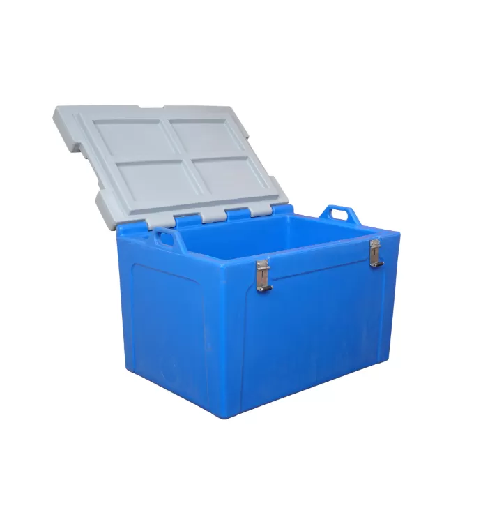 Контейнер 750х530х520 мм с крышкой, арт. RIC 100 синий, код: 01593