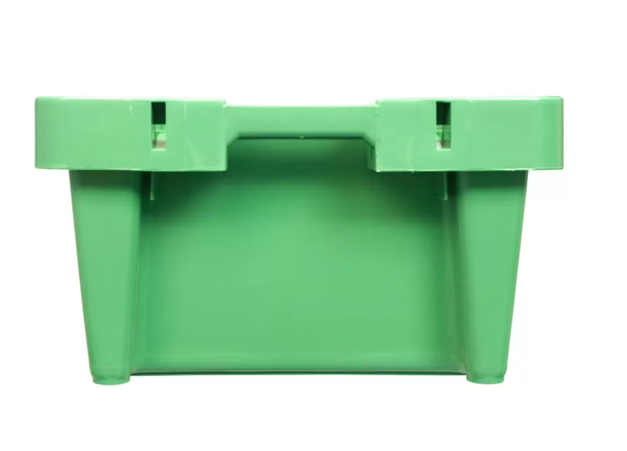 Ящик перфорированный 800×400×225, арт.: 211-2, объём 72, зелёный, код: 05553