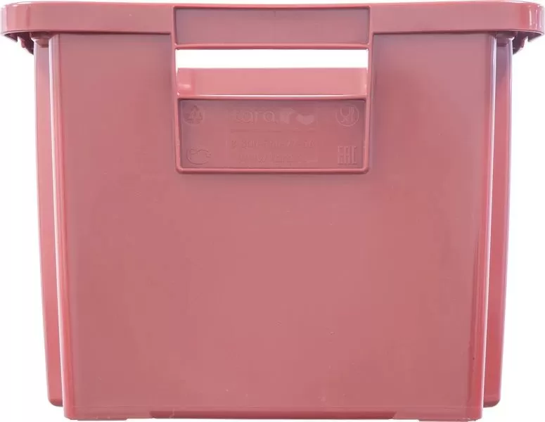 Ящик сплошной 600×400×300 мм, объем 52 л., арт.: 218-1, красный, код: 19566