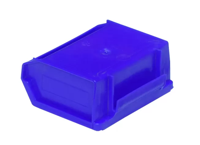Ящик сплошной 96×105×45 мм, объем 0.45 л., арт.: 7924, синий, код: 02747
