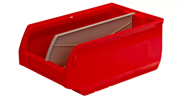 Ящик сплошной 350×230×150 мм, объем 12.08 л., арт.: 5003, красный, код: 10038