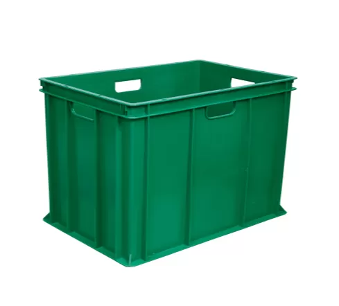 Ящик сплошной 600×400×410 мм, объем 84 л., арт.: 203-2, зелёный, код: 11548
