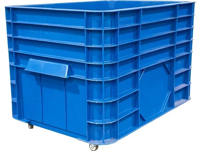 Пластиковый ящик 710х500х455 на колёсах