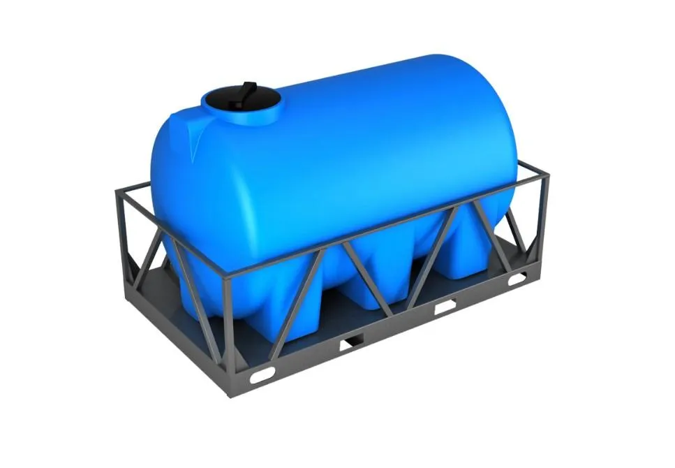 Пластиковая ёмкость в обрешётке 3000 литров, арт.: Н 3000 обр, цвет: синий, код: 12700