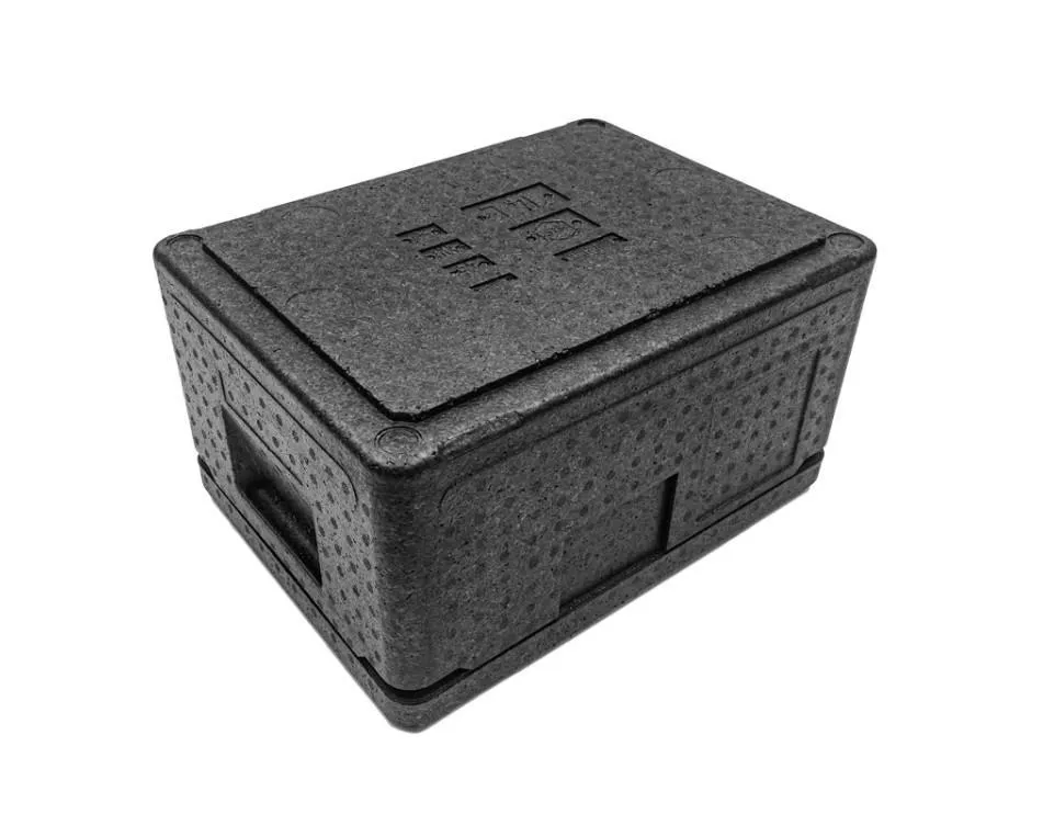 Контейнер 400х300х220 14л. изотермический, с датчиком температуры, с крышкой, плотность 55, код: 40418