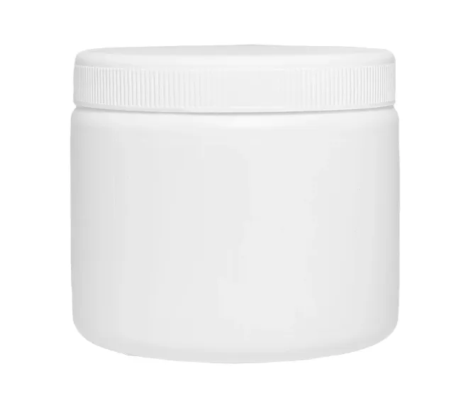 Банка п/э 0,6л. круглая, с крышкой и прокладкой под запайку, код: 40744