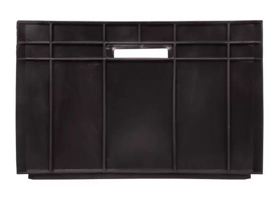 Ящик сплошной 430×345×285 мм, объем 34 л., арт.: 309-1, чёрный, код: 03916