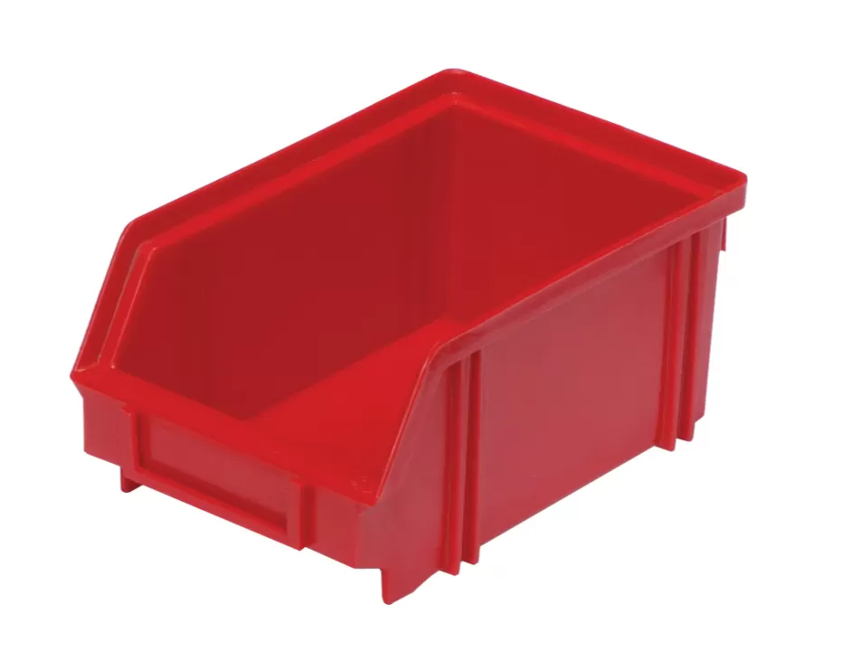 Ящик сплошной 170×105×75 мм, объем 1.34 л., арт.: 7968, красный, код: 00564