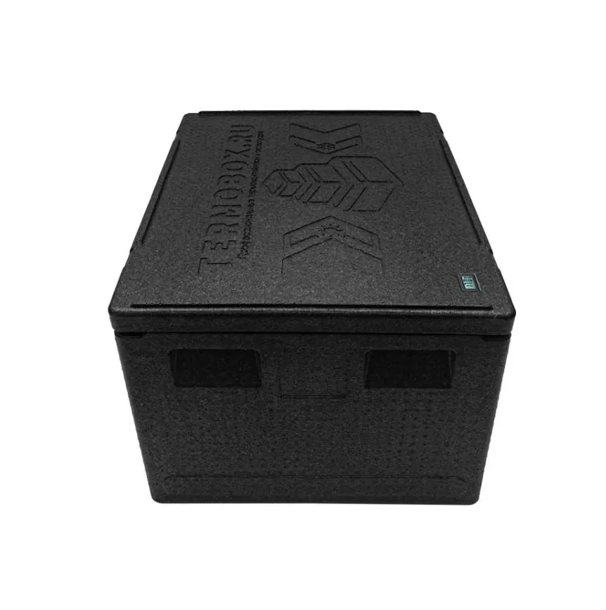 Контейнер 600х400х320 131л. изотермический, с датчиком температуры, с крышкой, плотность 55, код: 40425