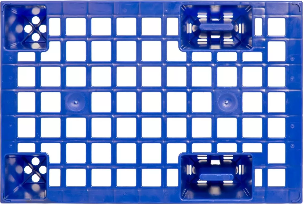 Паллет 1200х1000х160 мм (усиленный cплошной на3-х полозьях) гигиенический, арт. IR 1210-3R-G-H серый, код: 14623