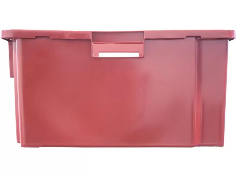 Ящик сплошной 600×400×300 мм, объем 52 л., арт.: 218-1, красный, код: 19566