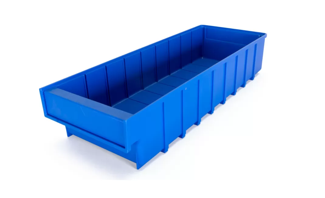 Ящик сплошной 500×185×100 мм, объем 9.25 л., арт.: 6004, синий, код: 10461