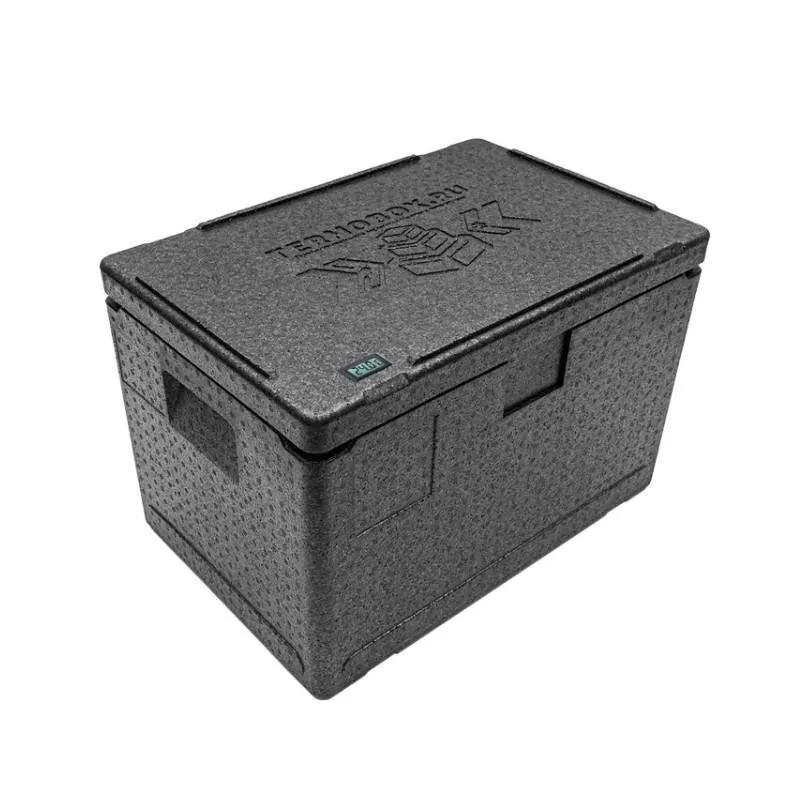 Контейнер 600х400х320 60л. изотермический, с датчиком температуры, с крышкой, плотность 55, код: 40422