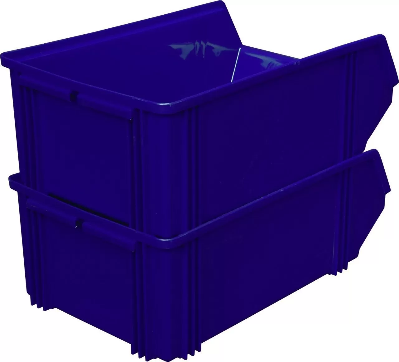 Ящик сплошной 500×310×183 мм, объем 28.37 л., арт.: 7965, синий, код: 05311
