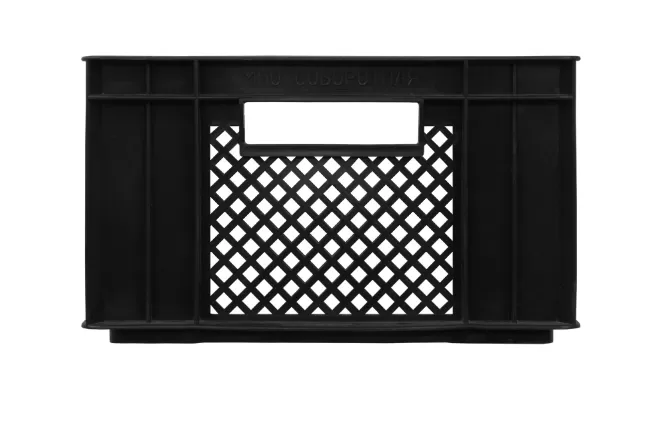 Ящик перфорированный 410×315×180, арт.: 302-Б2, объём 23.25, чёрный, код: 00872