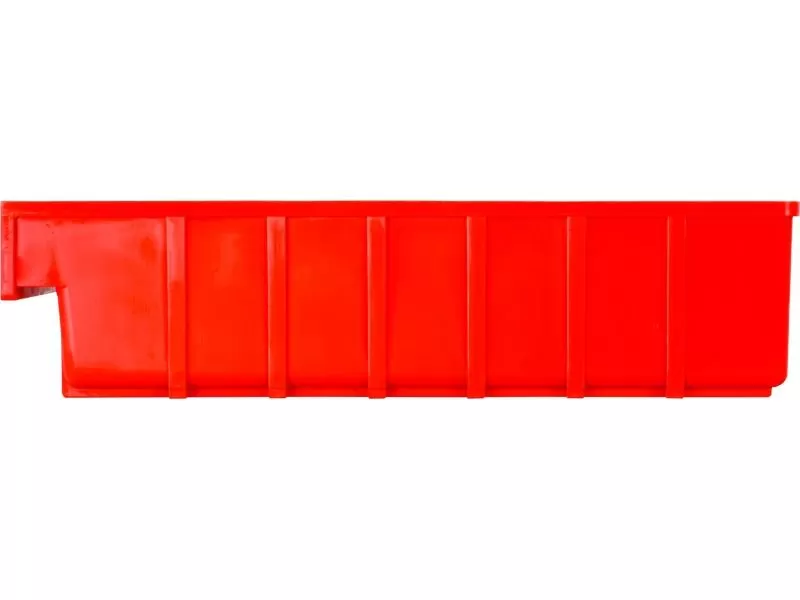 Ящик сплошной 400×185×100 мм, объем 7.4 л., арт.: 6003, красный, код: 10556
