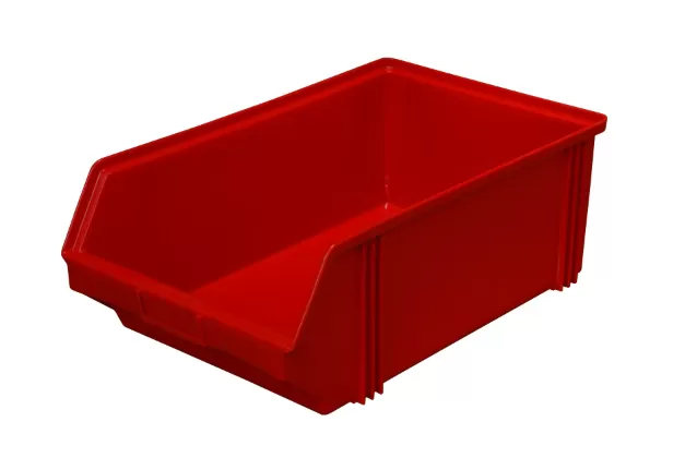Ящик сплошной 500×310×183 мм, объем 28.37 л., арт.: 7965, красный, код: 00569