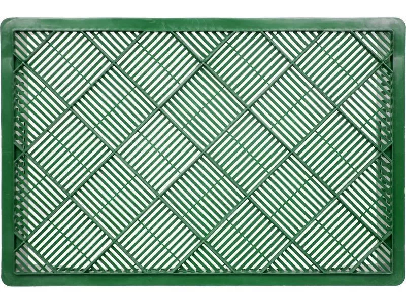 Ящик перфорированный 600×400×190, арт.: 106, объём 48, зелёный, код: 01035