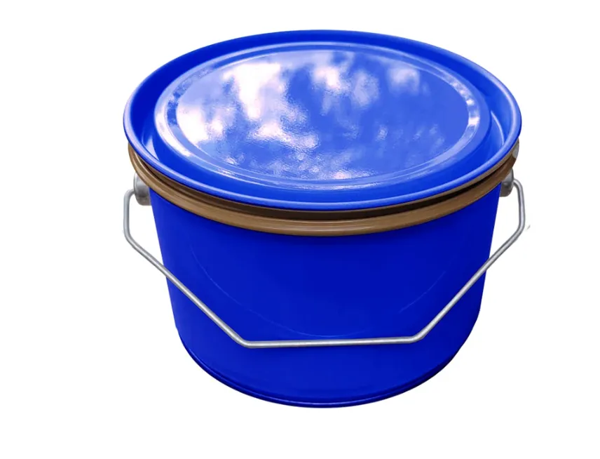 Банка металл 2,5л d180мм без ребра, с внутр. покрытием, с прижимной синей крышкой Master, код: 37071