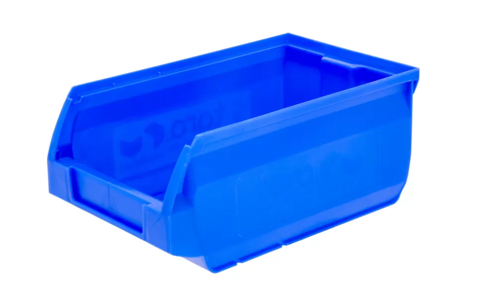 Ящик сплошной 170×105×75 мм, объем 1.34 л., арт.: 5001, синий, код: 10033