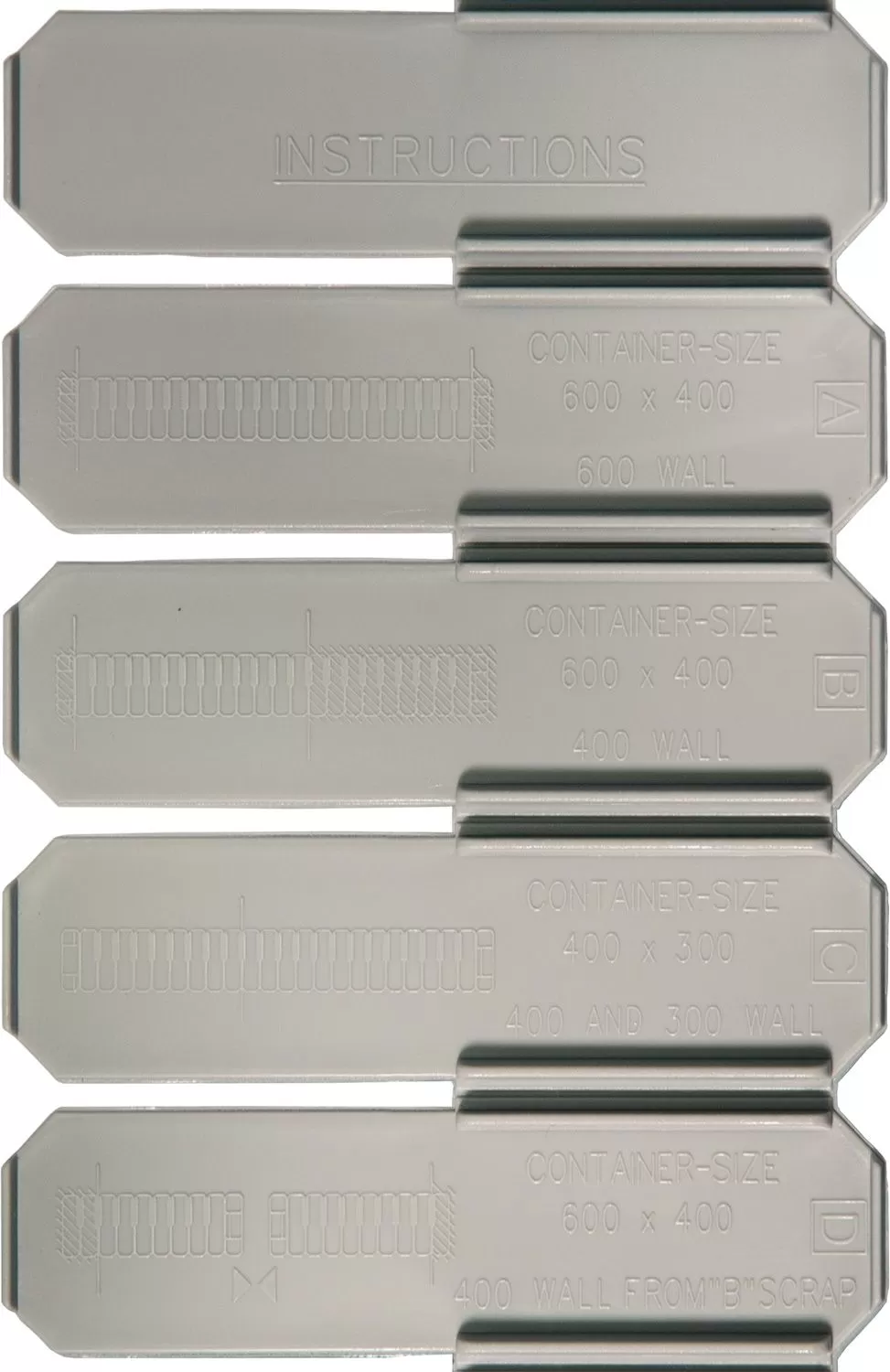 Ящик сплошной 600×5×85 мм, объем 0.26 л., арт.: DPS 4591