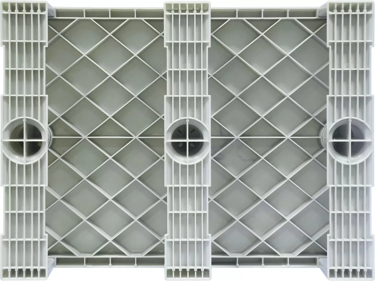 Паллет 800x600х150 сплошной, на 3-х полозьях, арт. TR 680 черный, код: 07877