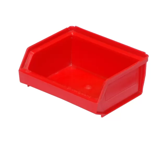 Ящик сплошной 96×105×45 мм, объем 0.45 л., арт.: 7924, красный, код: 00570