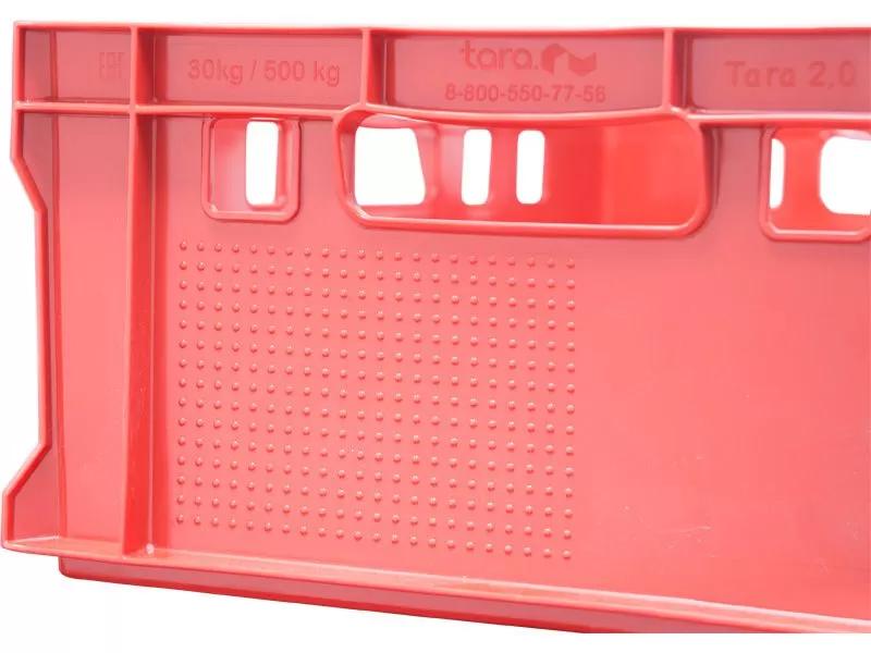 Ящик мясной 600х400х200 сплошной, дно гладкое