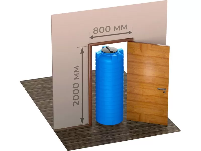 Емкость 500л. вертикальная, цилиндрическая