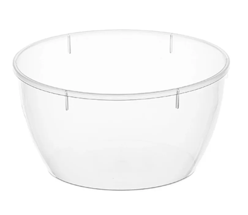 Контейнер плошка п/п 0,360л. круглый, d-112мм, с прозрачной крышкой, без контрольного замка, код: 37397