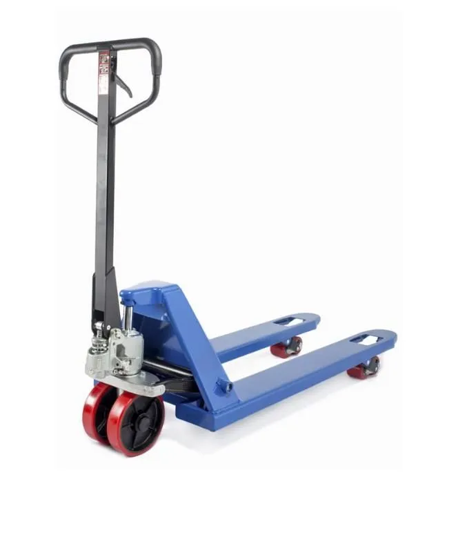Гидравлическая тележка 2500 кг, вилы 1150 мм, ролики PU, колёса PU