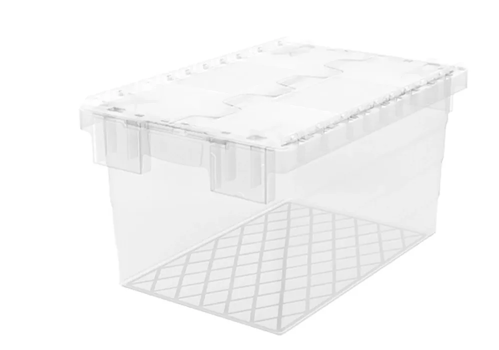 Ящик 600х400х320 сплошной, с крышкой, код: 40529