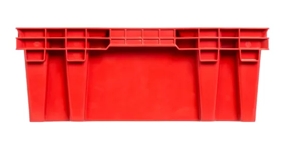 Ящик перфорированный 600×400×152, арт.: 403, объём 27, красный, код: 01466