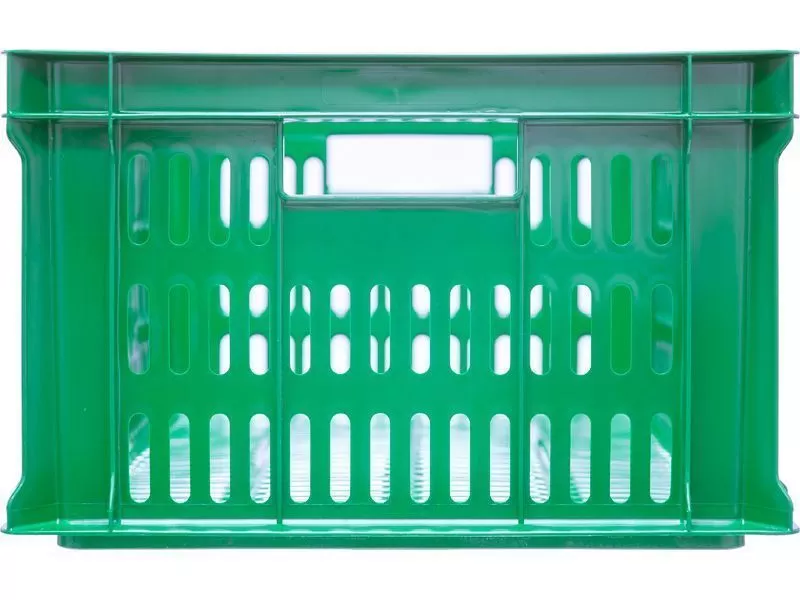 Ящик перфорированный 600×400×250, арт.: 201, объём 46, зелёный, код: 00374