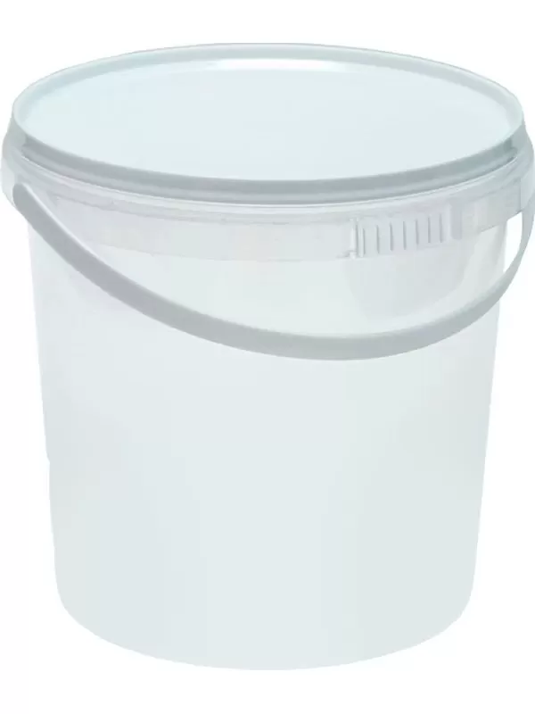Ведро круглое емкостью 1,5 л, арт. ВП 1,5 бел, код: 26092