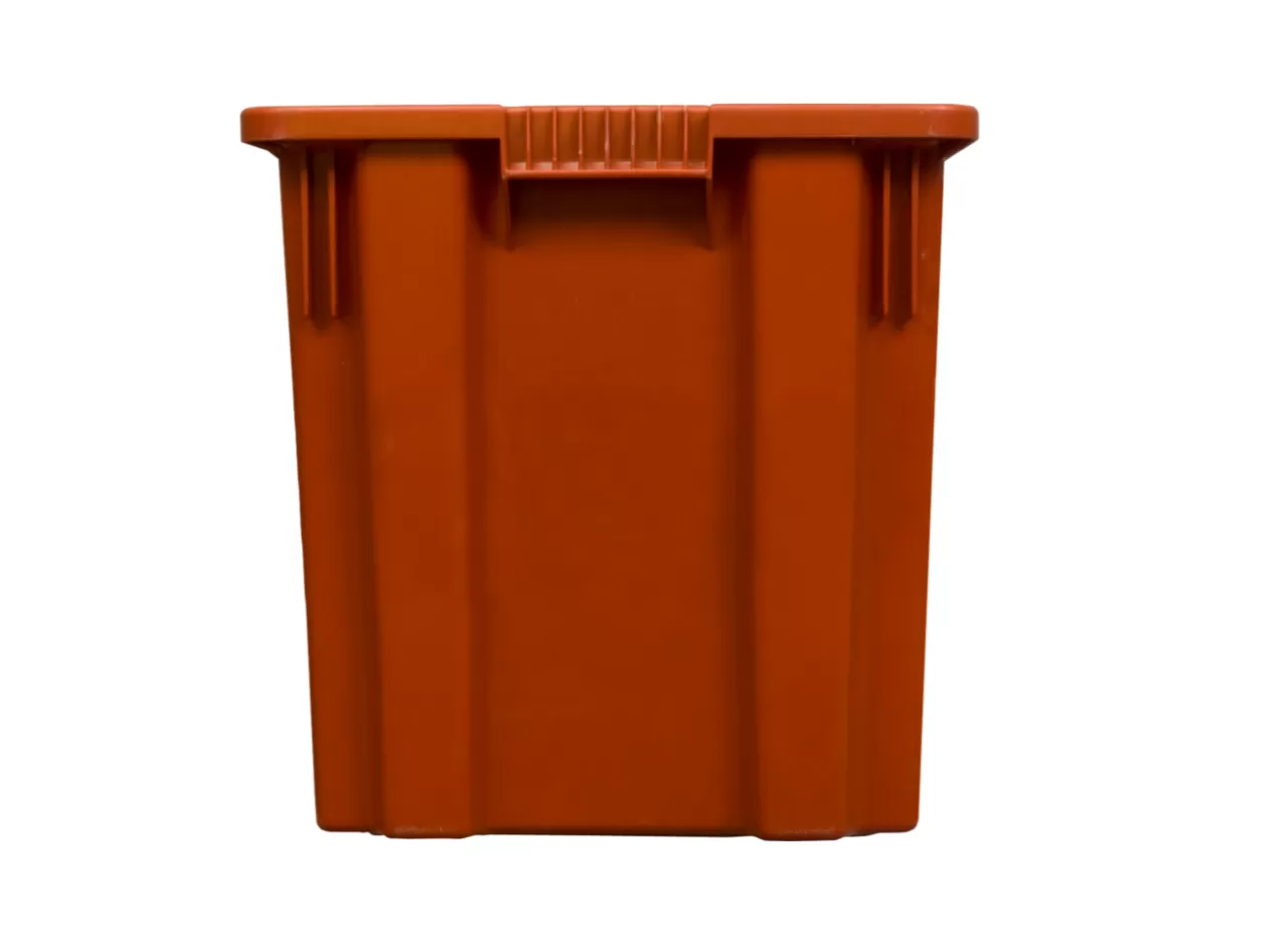 Ящик сплошной 600×400×400 мм, объем 75 л., арт.: 605, красный, код: 05422