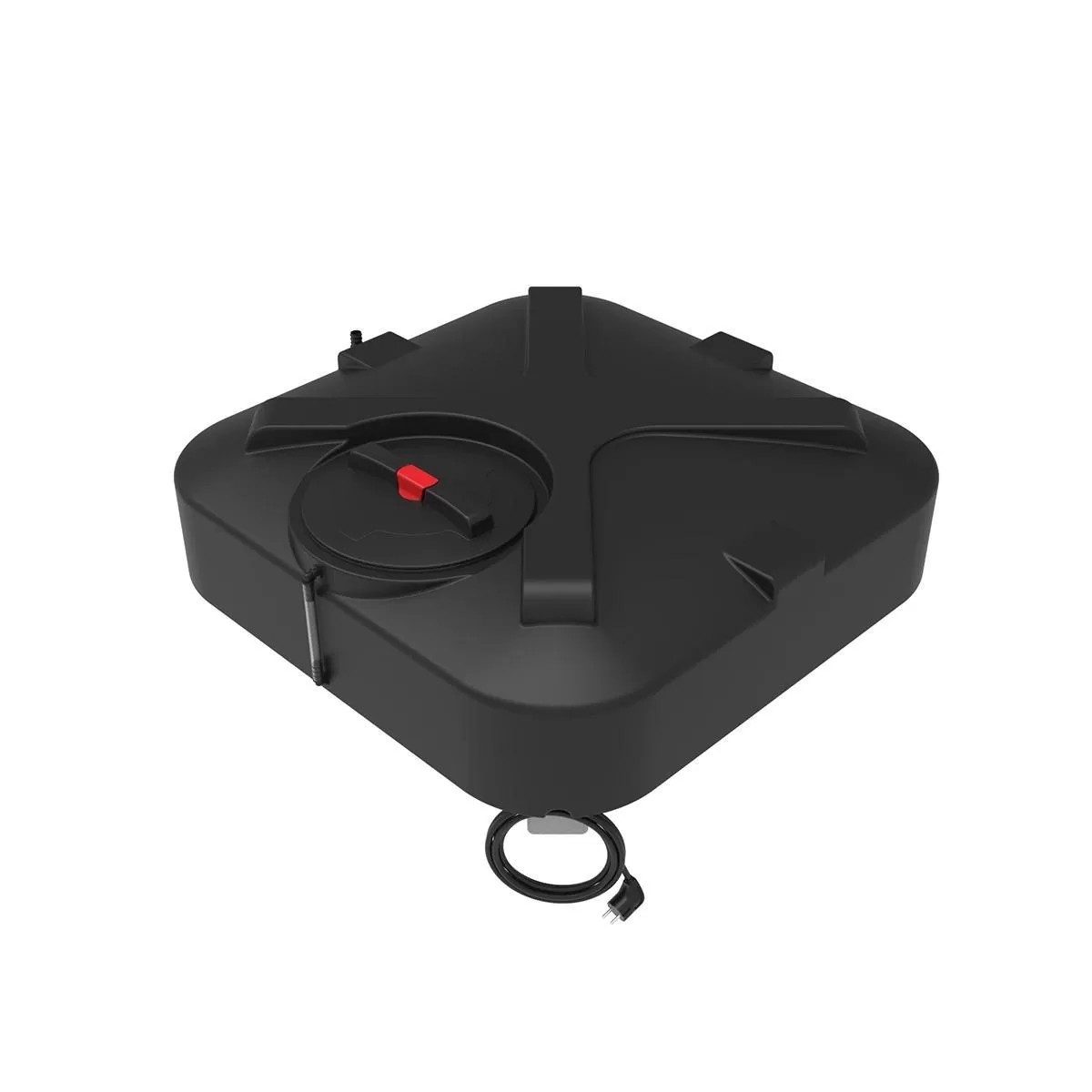 Пластиковый бак для душа 250 литров с подогревом, арт.: Б-250, цвет: чёрный, код: 19847