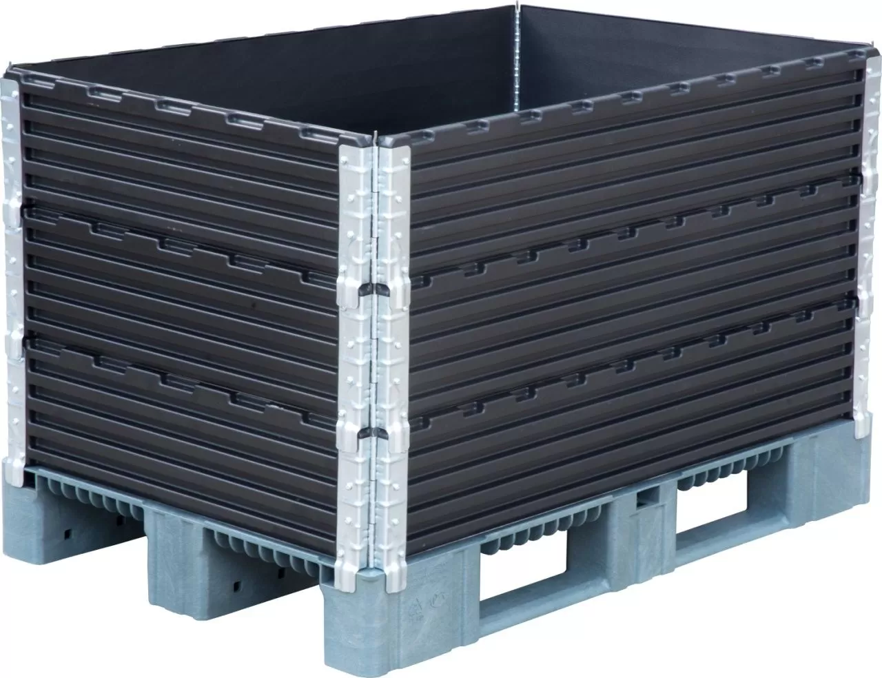 Усиленная складная паллетная рама 1200х800х200