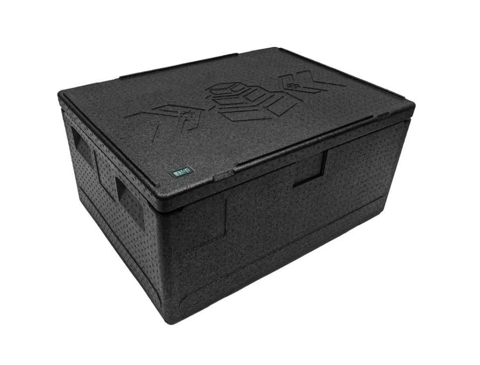 Контейнер 600х400х320 109л. изотермический, с датчиком температуры, с крышкой, плотность 55, код: 40424