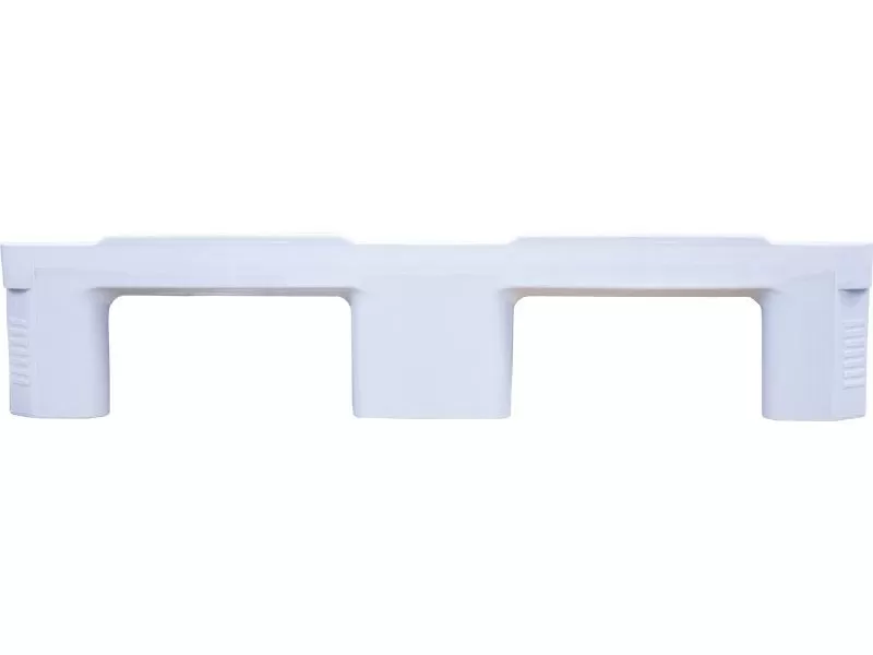 Паллет 1200x800х160 сплошной, гигиенический, на 3-х полозьях, арт. IR 1208-3R-G серый, код: 14055