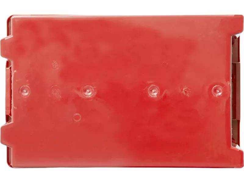 Ящик сплошной 600×400×270 мм, объем 43 л., арт.: 600-6427 гд, красный, код: 21330